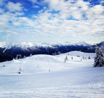 Skiing on the Zoncolan 